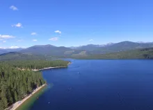 Aerial view of Priest Lake in northern Idaho.