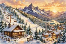 Cartoon illustration for the Schweitzer ownership history article