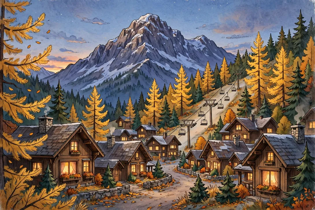 Cartoon illustration for the cold front and Sandpoint movie night article